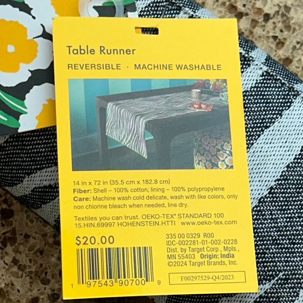 DVF 4 Target 🎯 Zebra 🦓 Stripe Table Runner Get Wild!